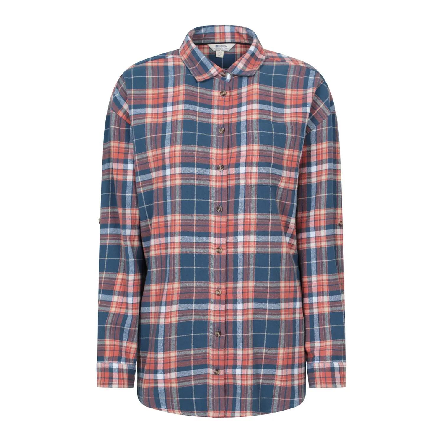 Mountain Warehouse Womens/Ladies Elm Flannel Relaxed Fit Long-Sleeved Shirt