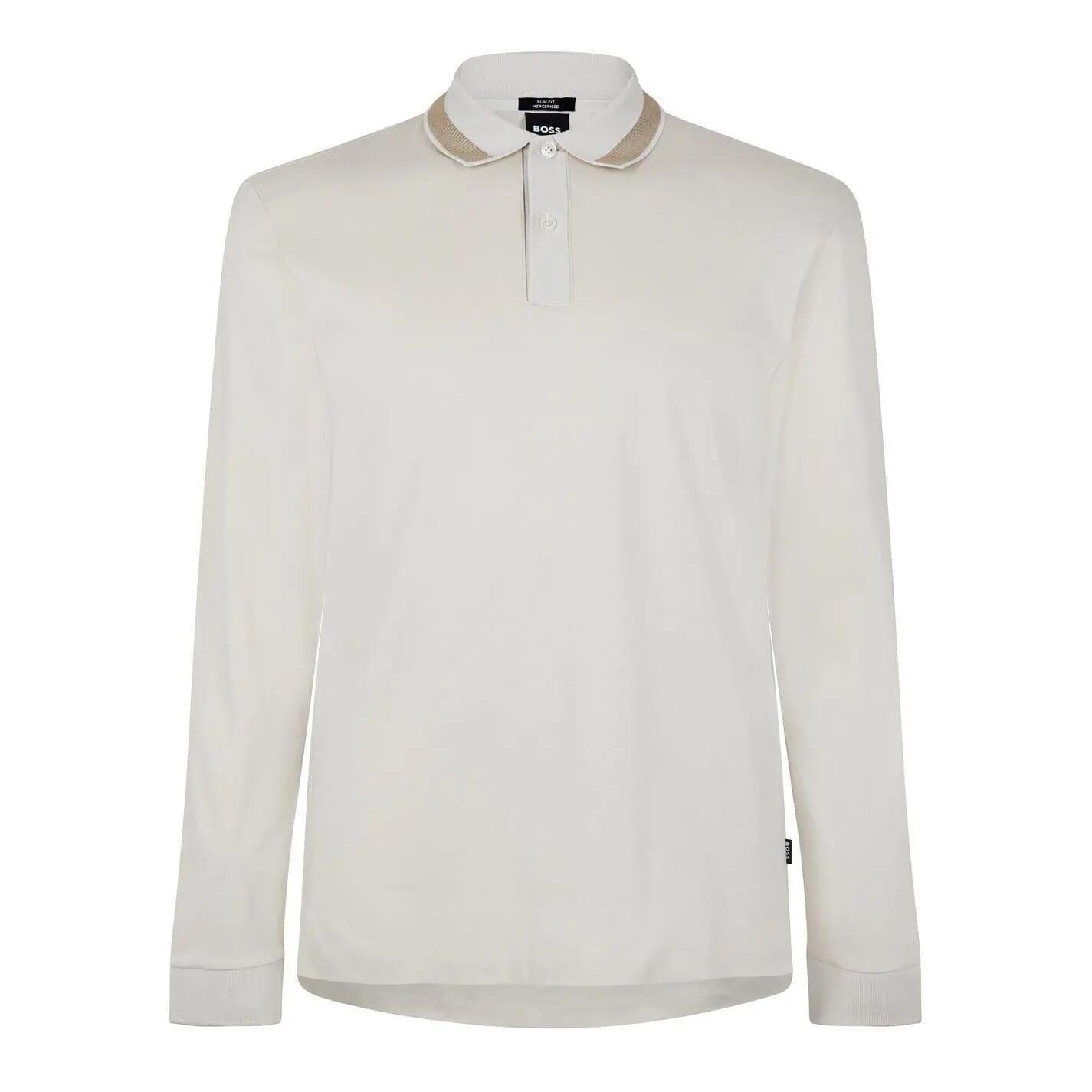 Boss Mens Regular Long-Sleeved Polo Shirt