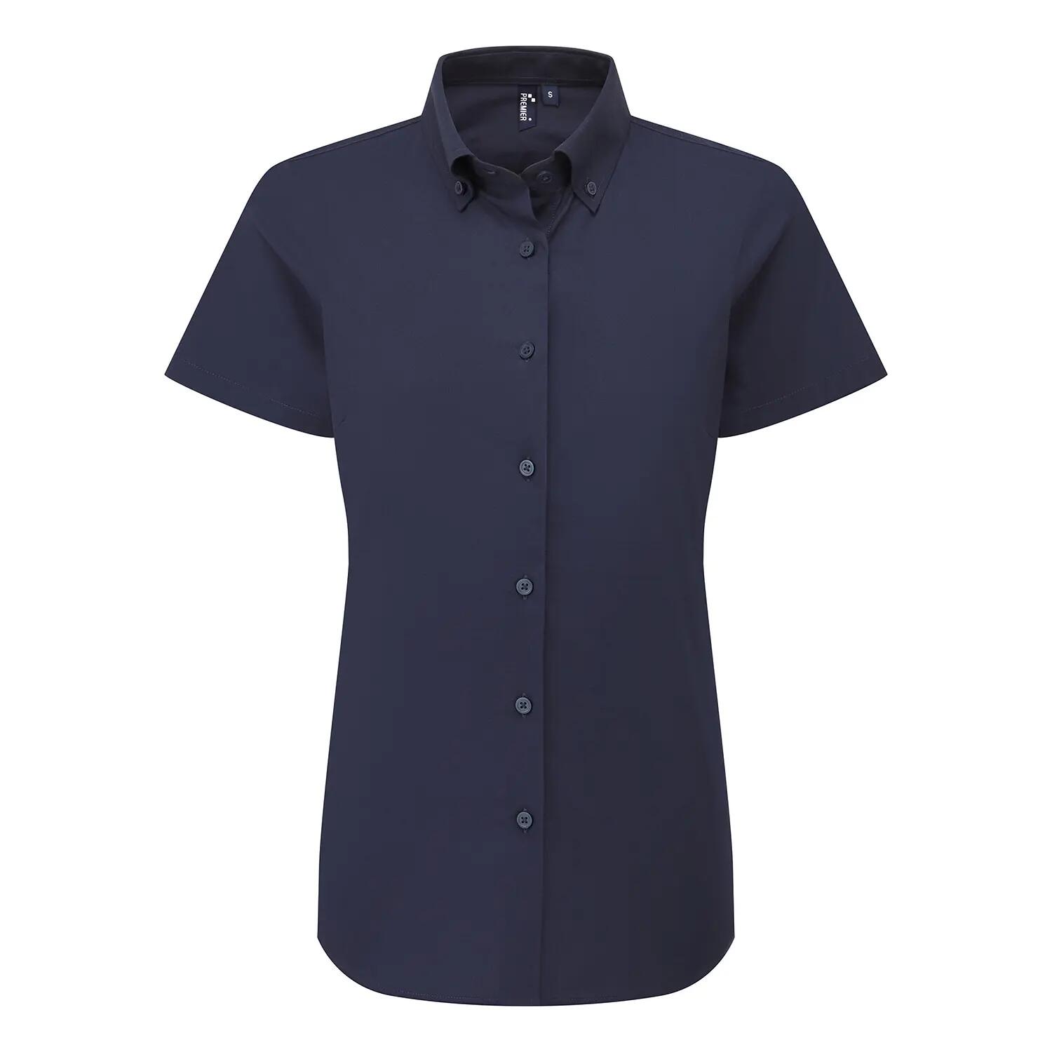 Premier Womens/Ladies Supreme Oxford Short-Sleeved Formal Shirt