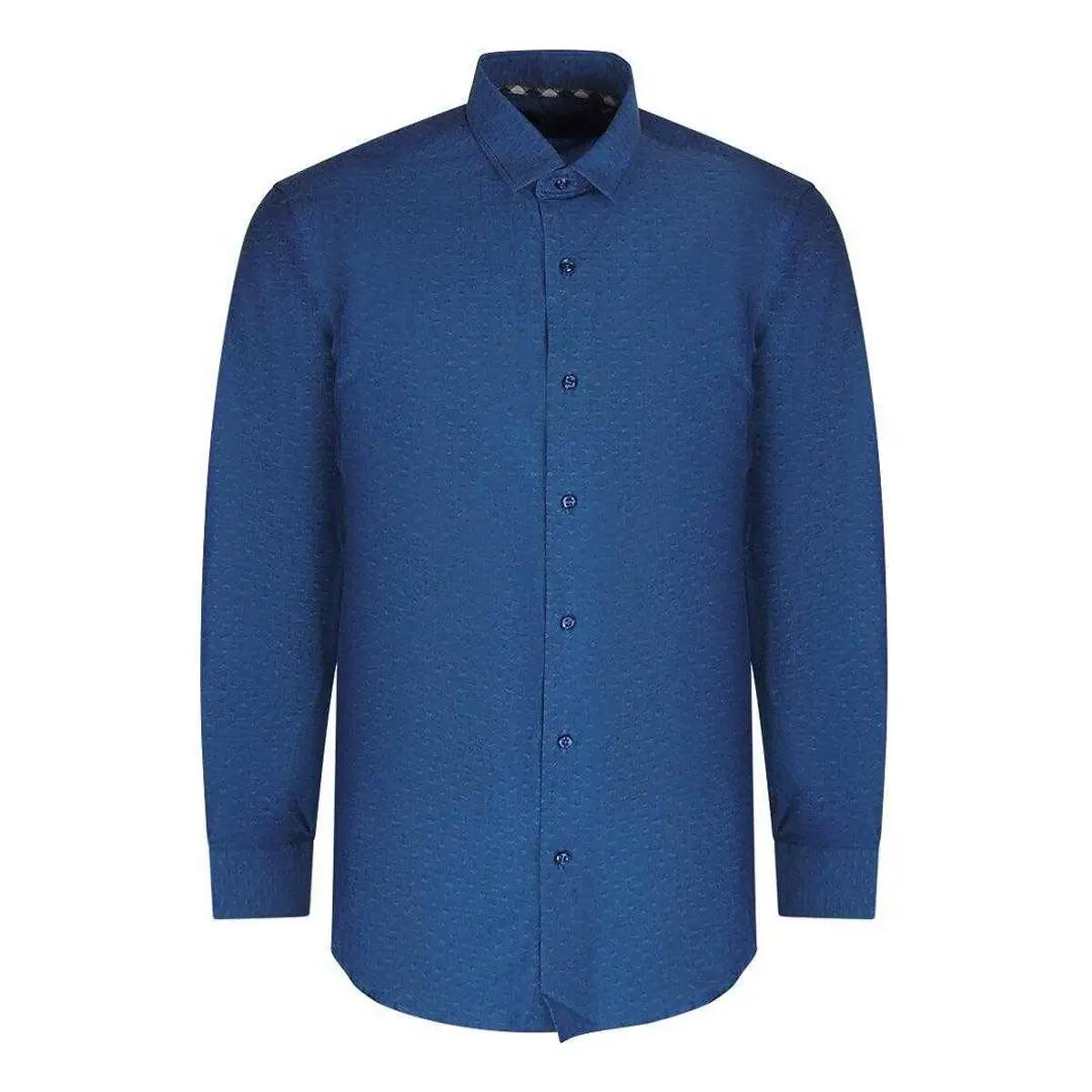 Aquascutum Mens Textured Long-Sleeved Shirt