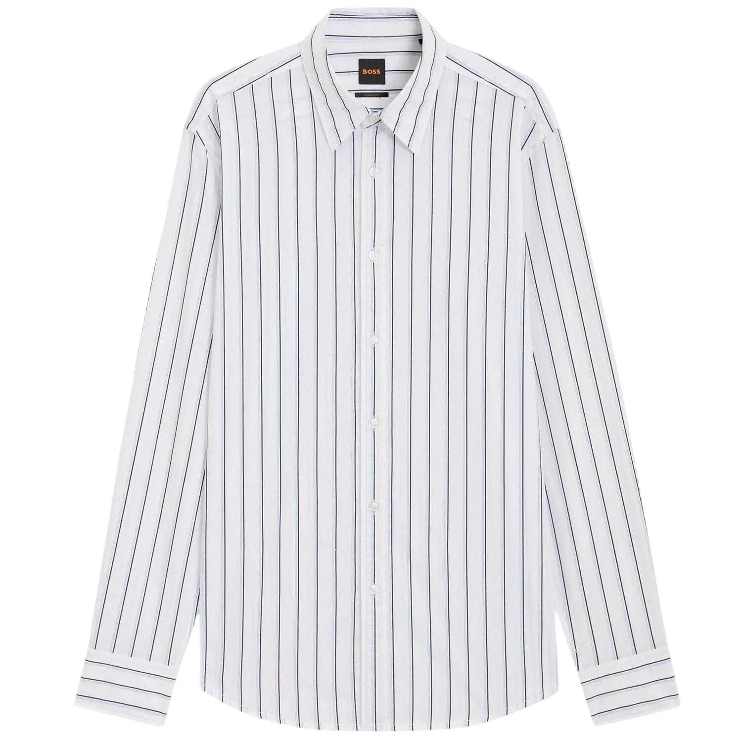 Boss Mens Striped Regular Shirt