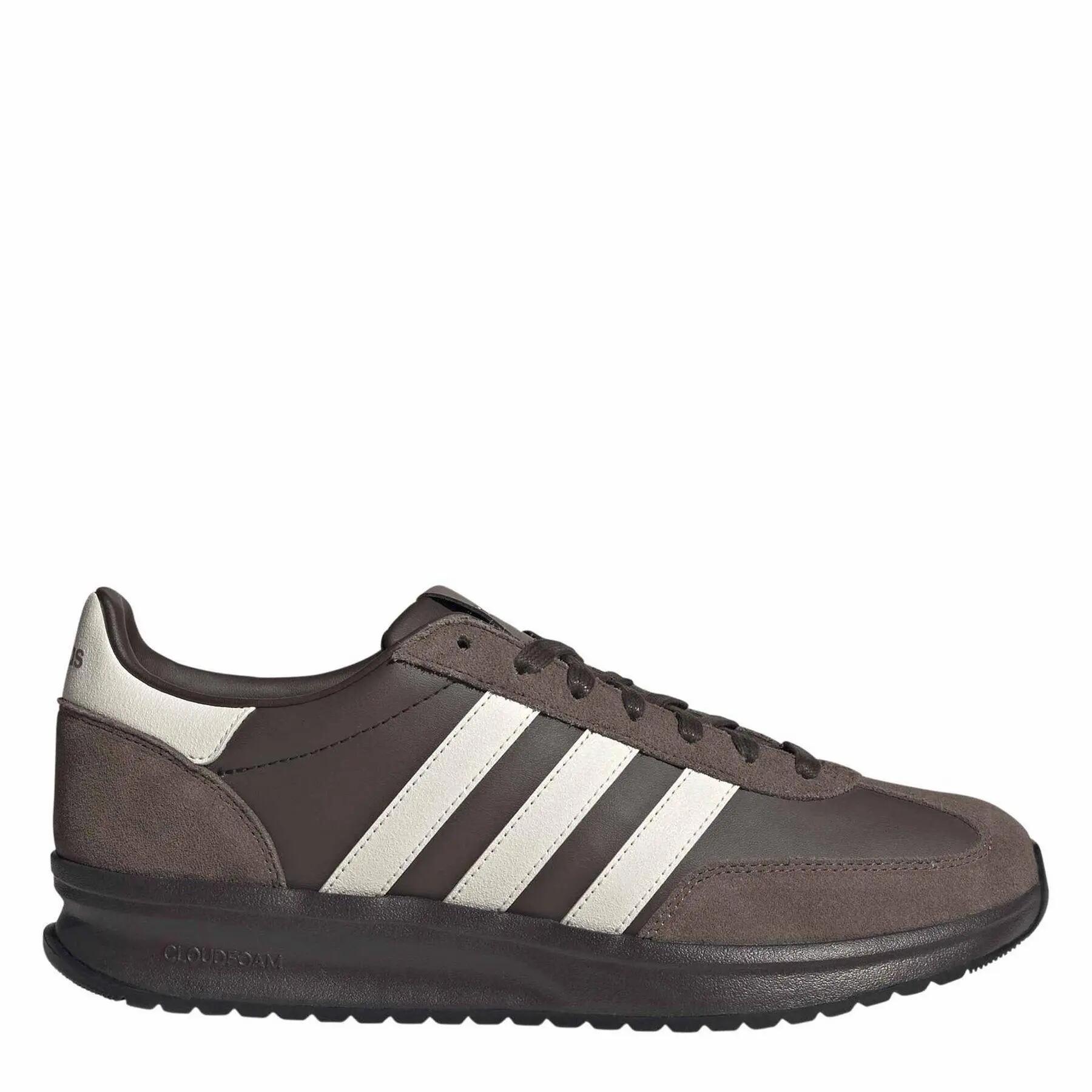Adidas Mens Run 70s 2.0 Stripes Leather Trainers
