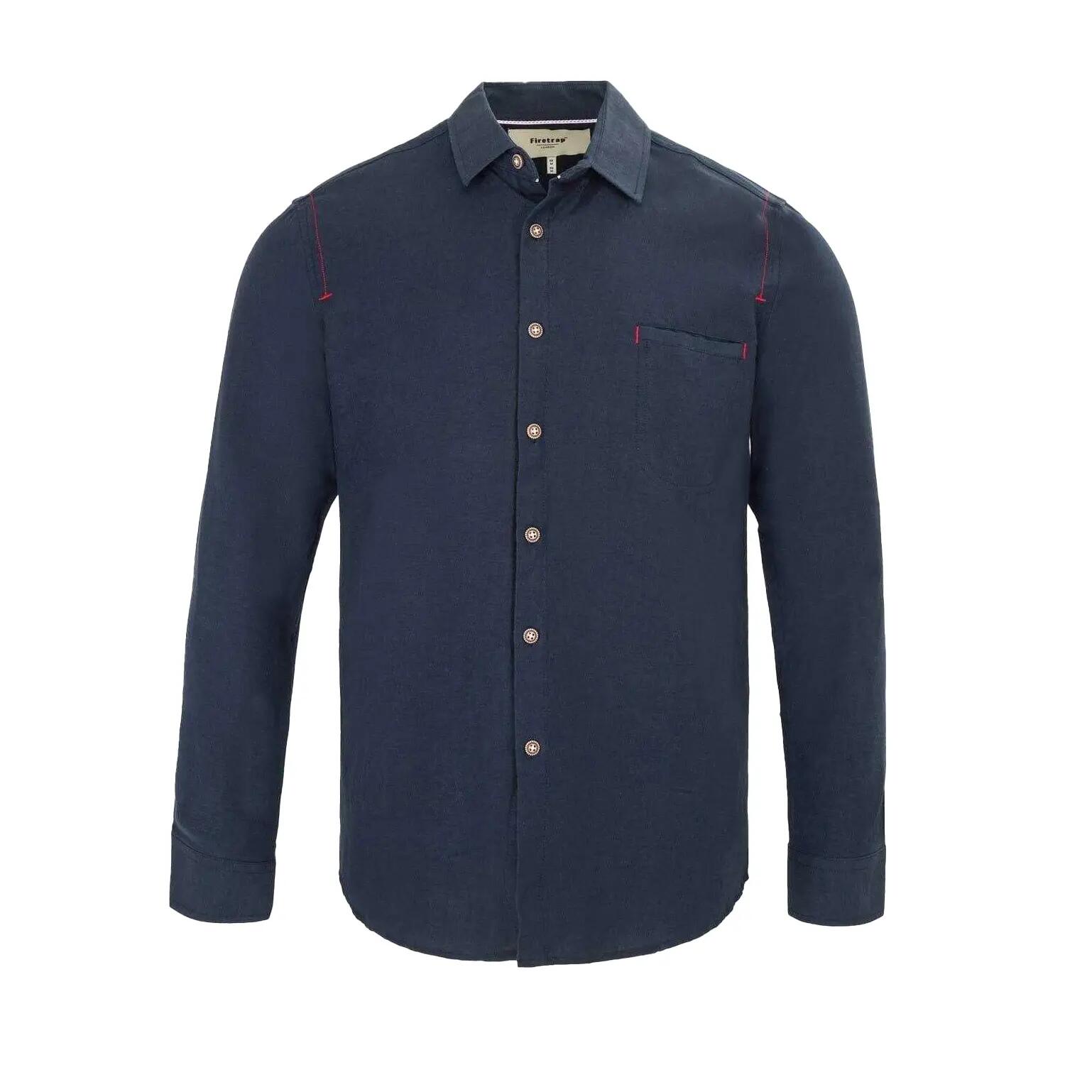 Firetrap Mens Plain Cotton Blend Shirt