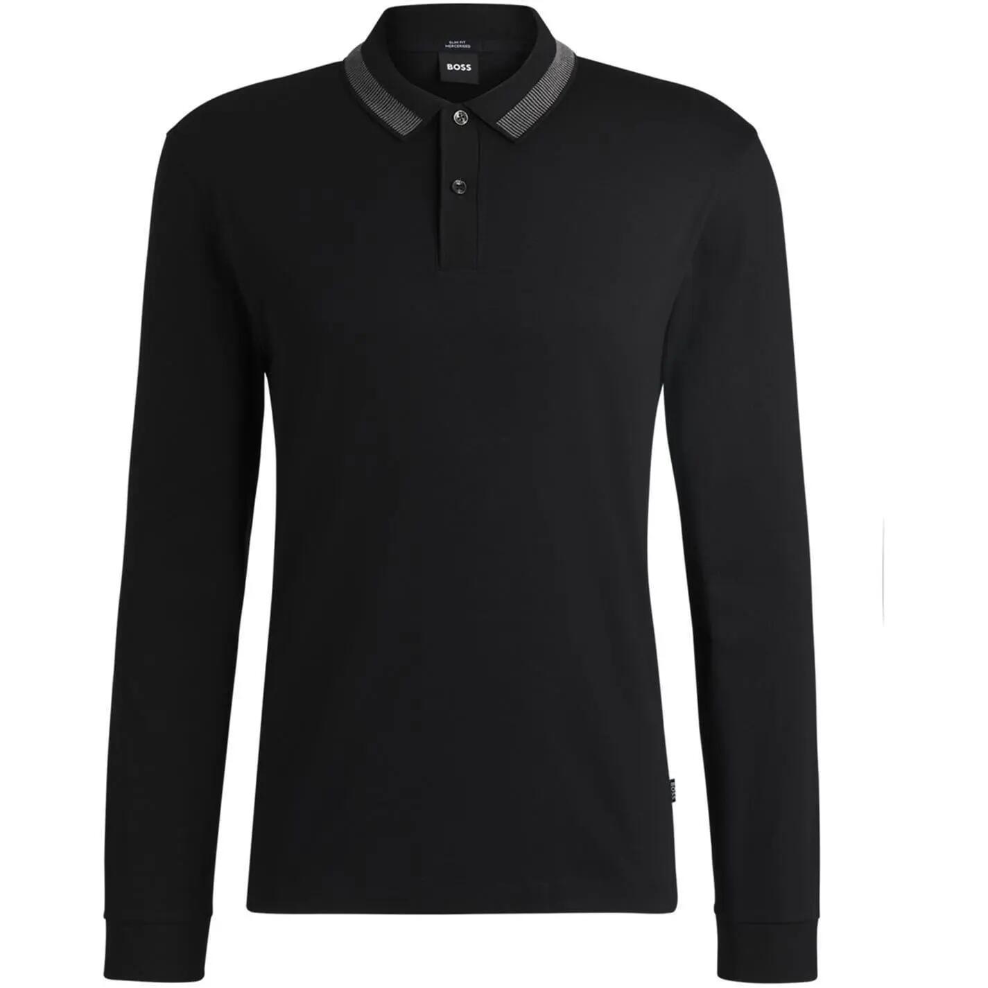 Boss Mens Regular Long-Sleeved Polo Shirt