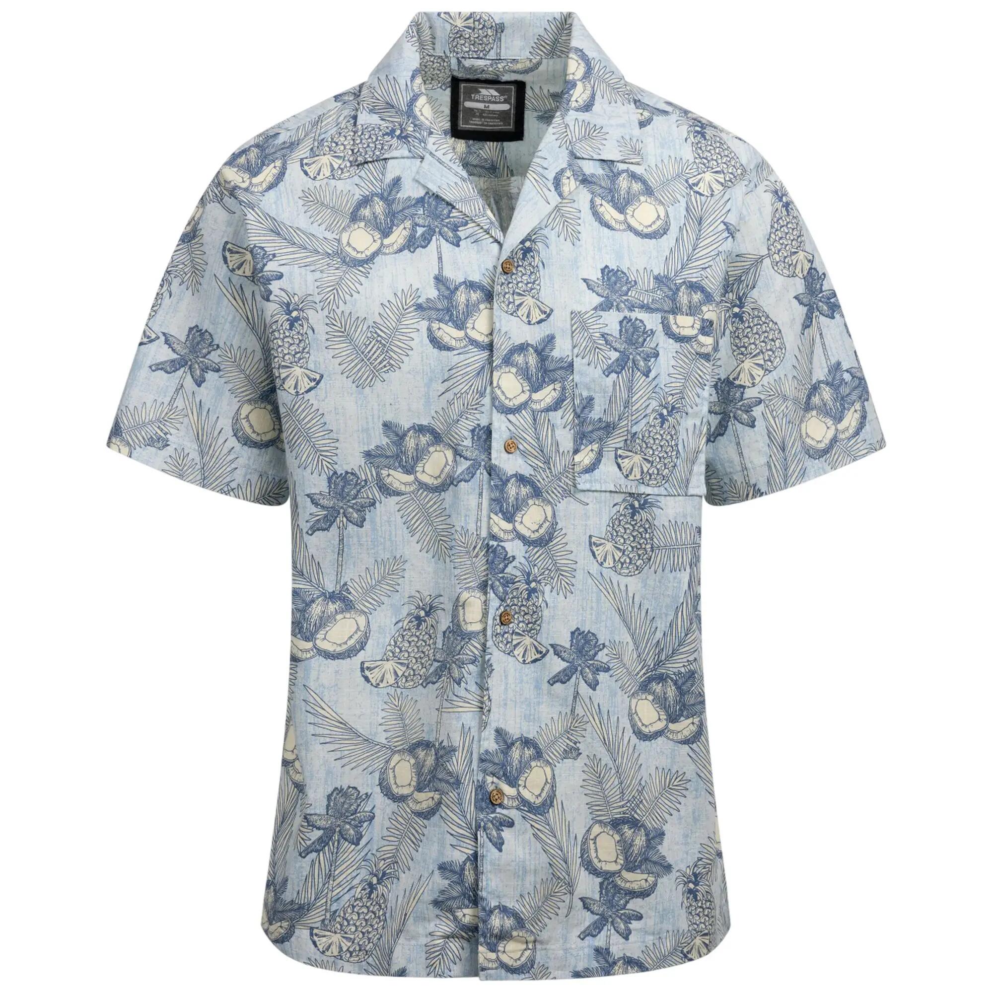 Trespass Mens Hart Printed Casual Shirt
