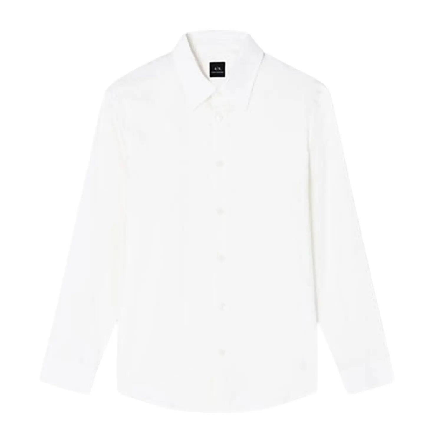 Armani Exchange Mens Textured Point Collar Shirt