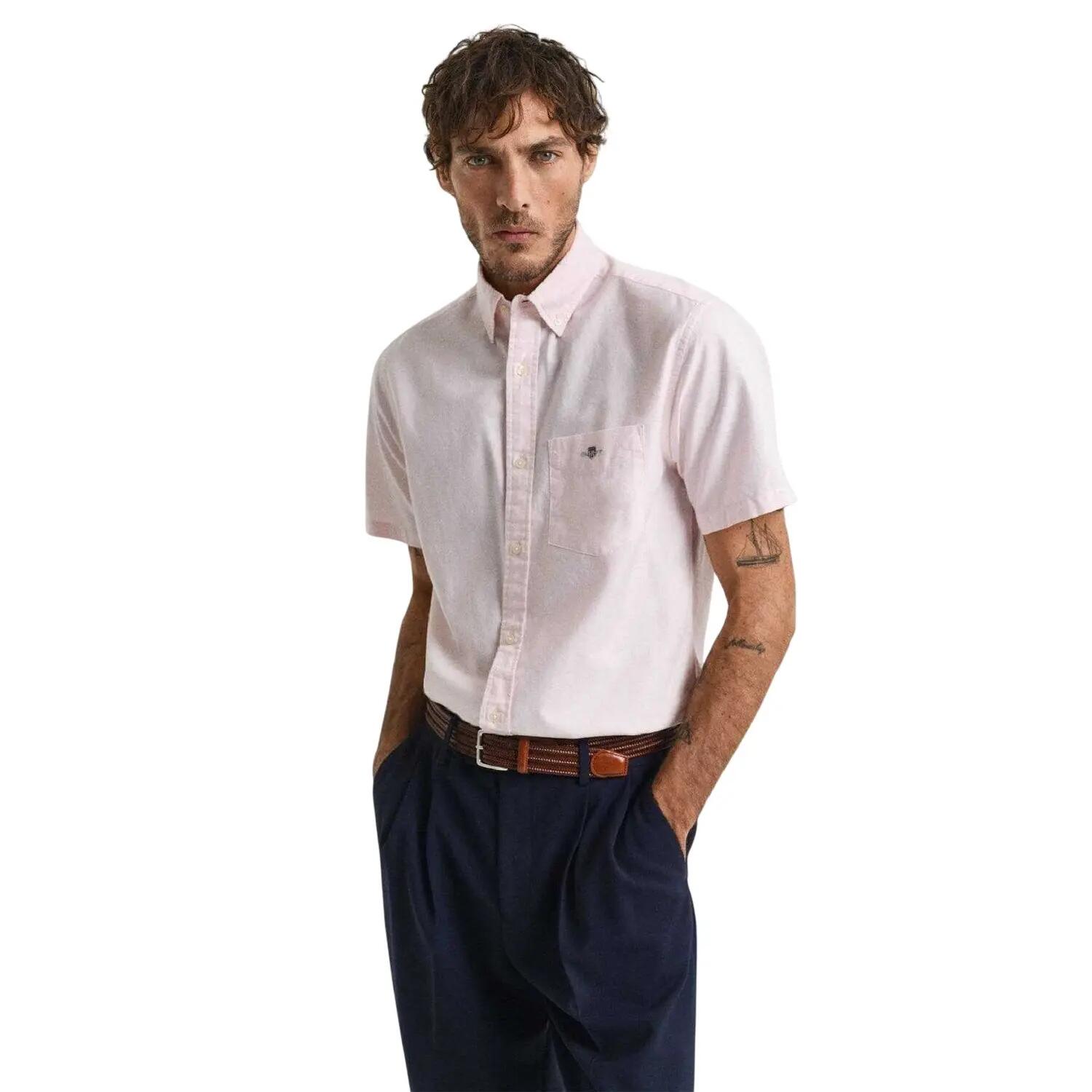 Gant Mens Classic Oxford Short-Sleeved Shirt