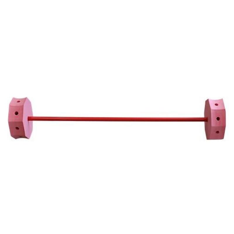 HALTERA PLASTAZOTE MANGO PVC 100 CM AMARILLO/ ROJO