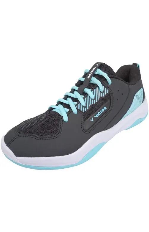 scarpe - badminton - donna - ammortizzate, stabili - A311 CM - nero/blu/turchese 4/5