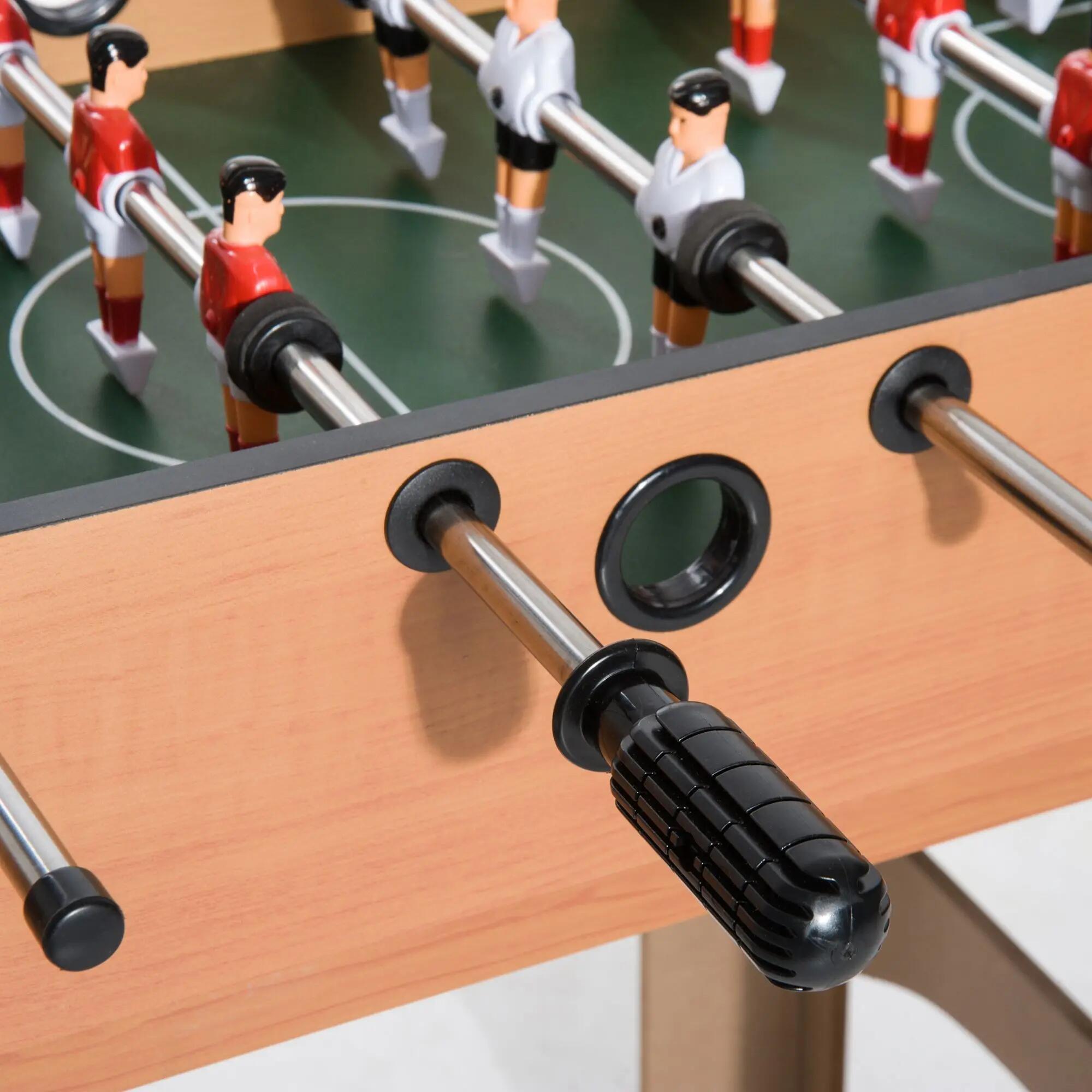 Mesa multi-jogos 87x43x73 cm madeira e preto HOMCOM 5/7