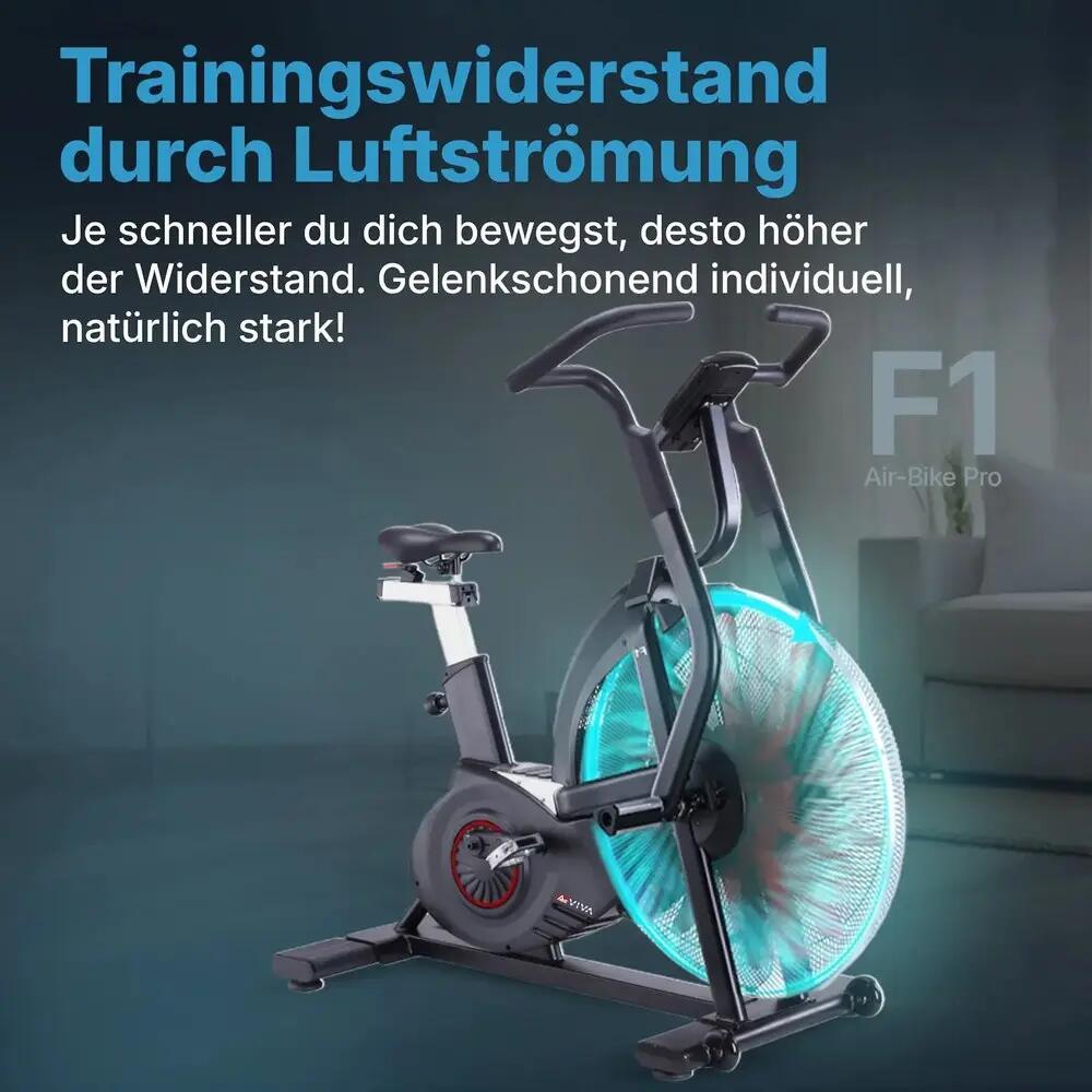 AsVIVA Air Bike Semi-Profi Heimtrainer F1 6/6