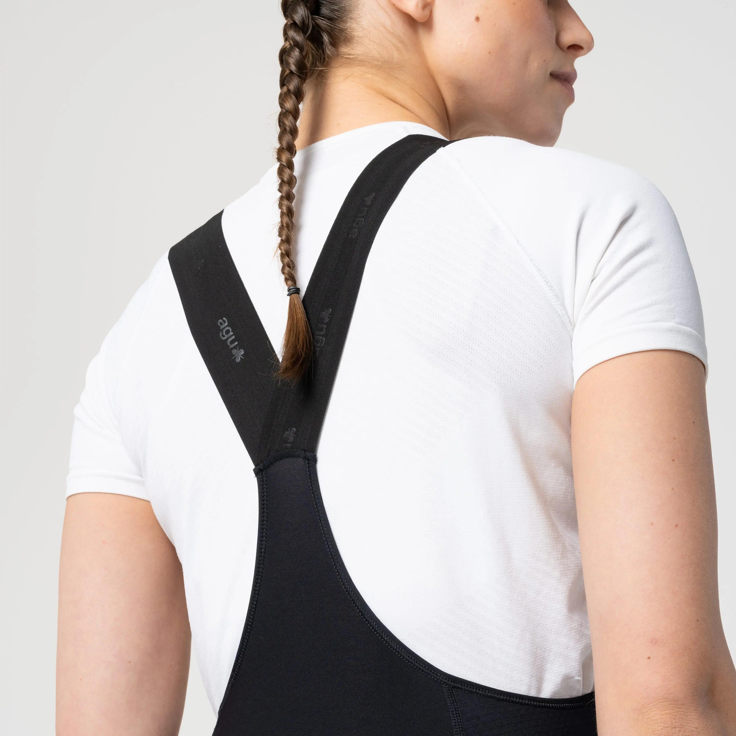 Dames wielrenbroek lang Comfort Plus zwart winddicht 7/7