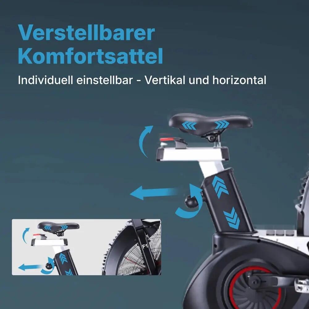 AsVIVA Air Bike Semi-Profi Heimtrainer F1 5/6