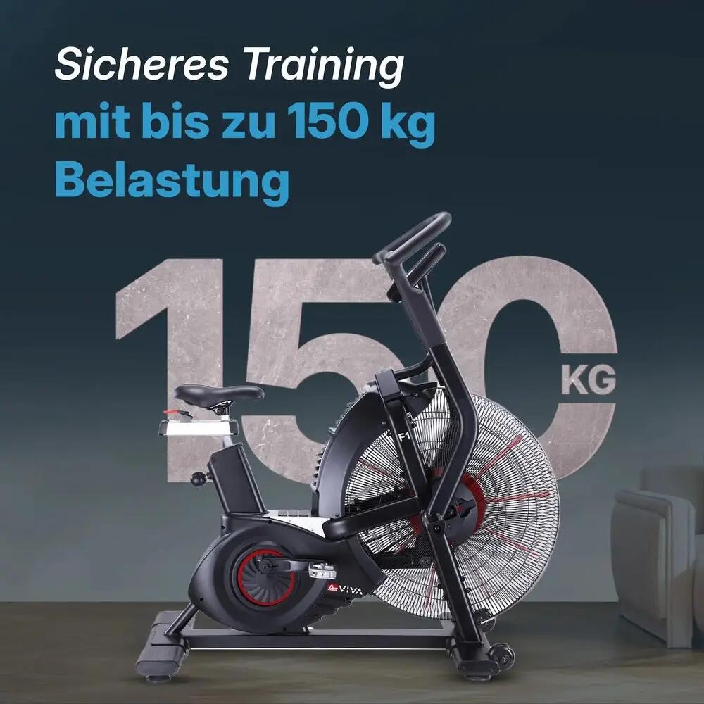 AsVIVA Air Bike Semi-Profi Heimtrainer F1 4/6