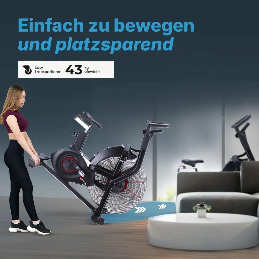 AsVIVA Air Bike Semi-Profi Heimtrainer F1 3/6