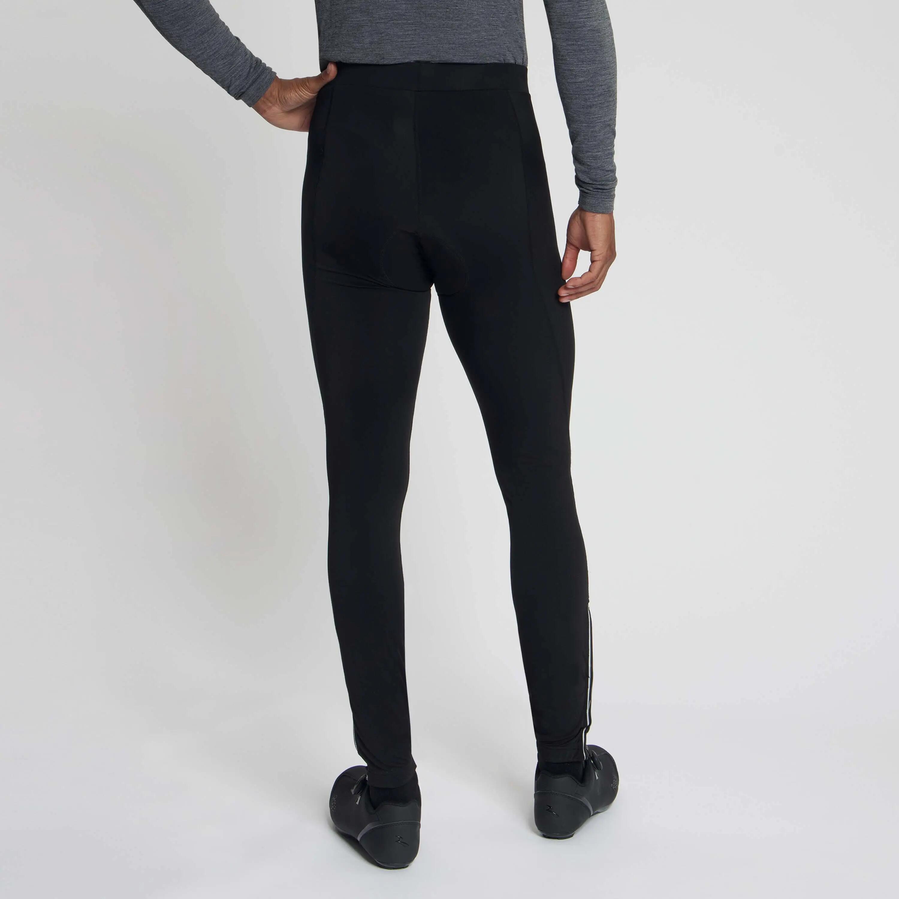 Pantaloni Lunghi Ciclismo Uomo Core Neri 3/7