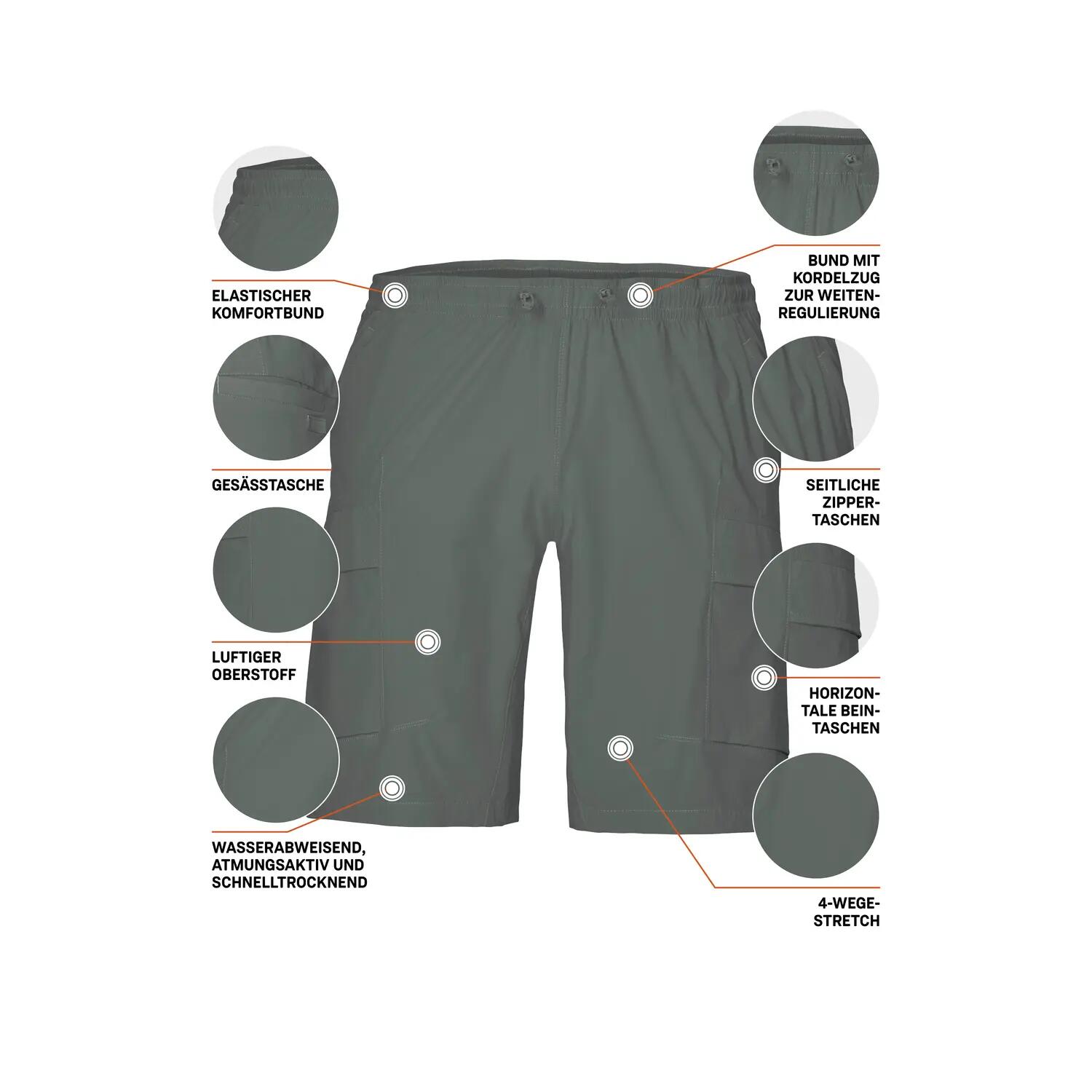 Herren Shorts KOS 184 MN SHRTS 5/6