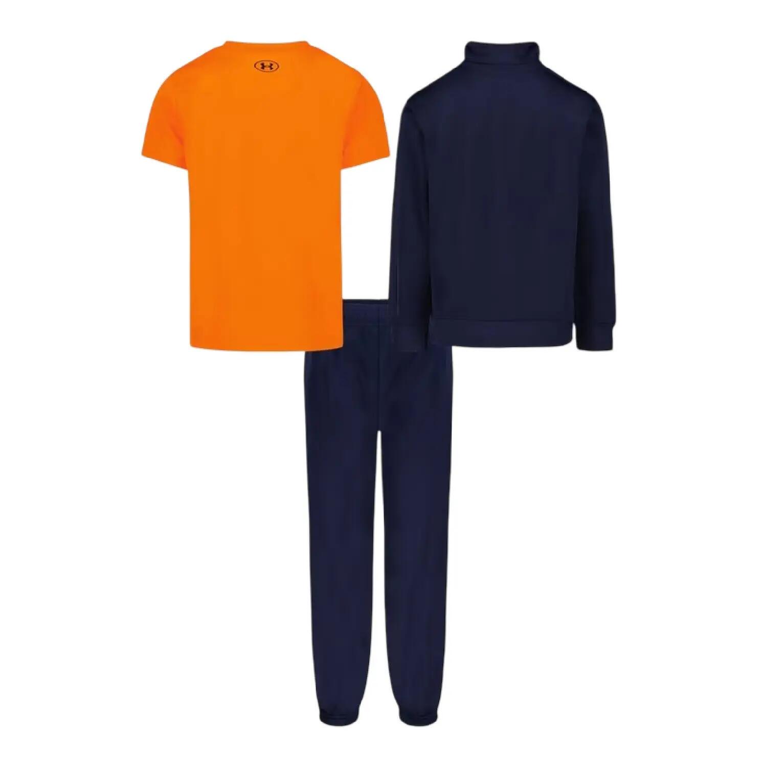 "Brawler" TrainingsanzugSet für Kinder Marine/Orange 2/5