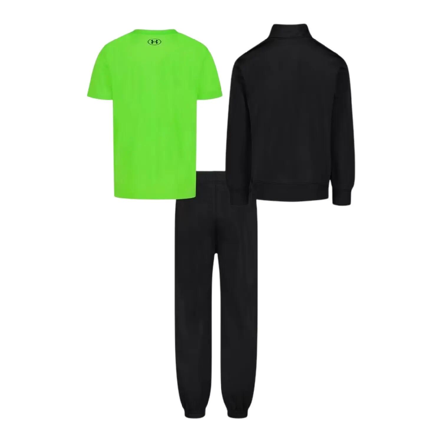 Set de Chándales Brawler para Niños/Niñas Negro, Verde 2/5