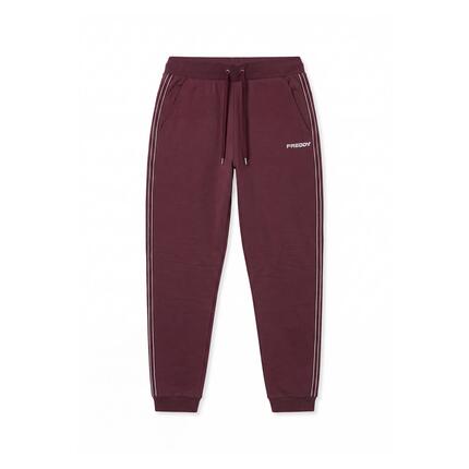 Pantalon de jogging pour femmes avec bandes nacrées et bas côtelé
