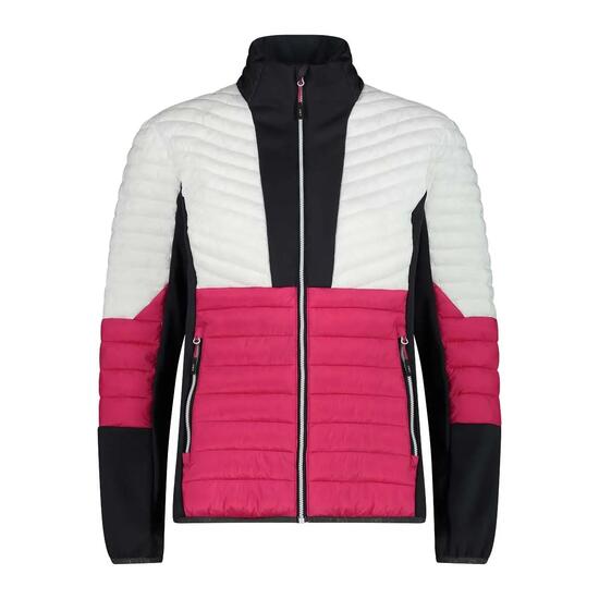 Jas bergwandelen Dames Hybrid Jacket - roze