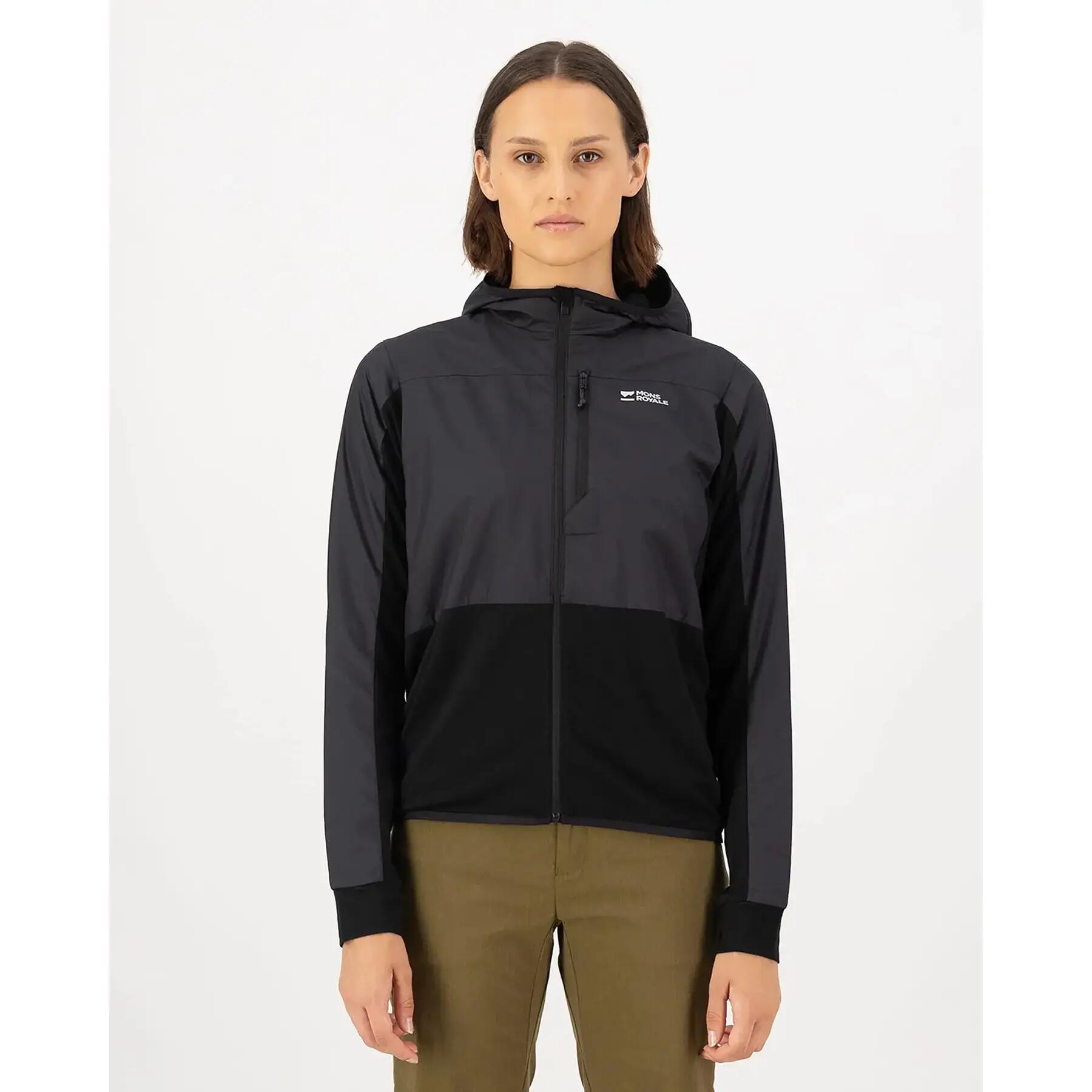 Veste à capuche femme Mons Royale Diversion Merino 2/5