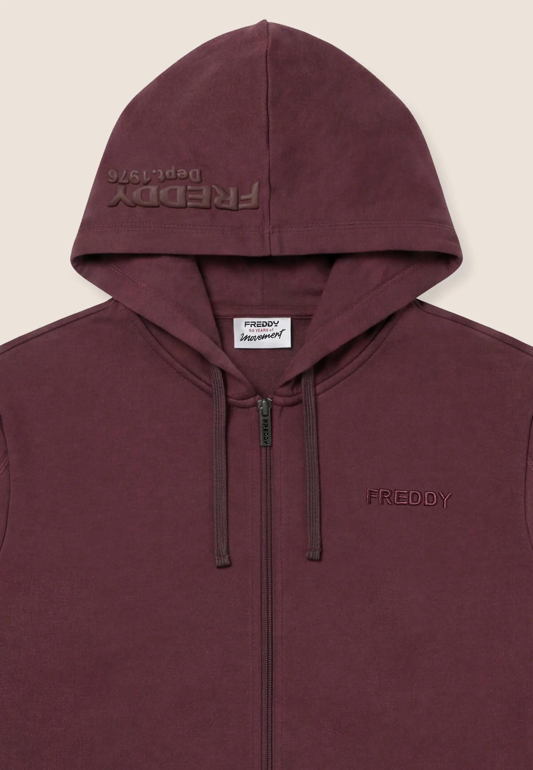 Tuta da Uomo in Felpa Garzata con Zip e Cappuccio stampa 3D 3/3