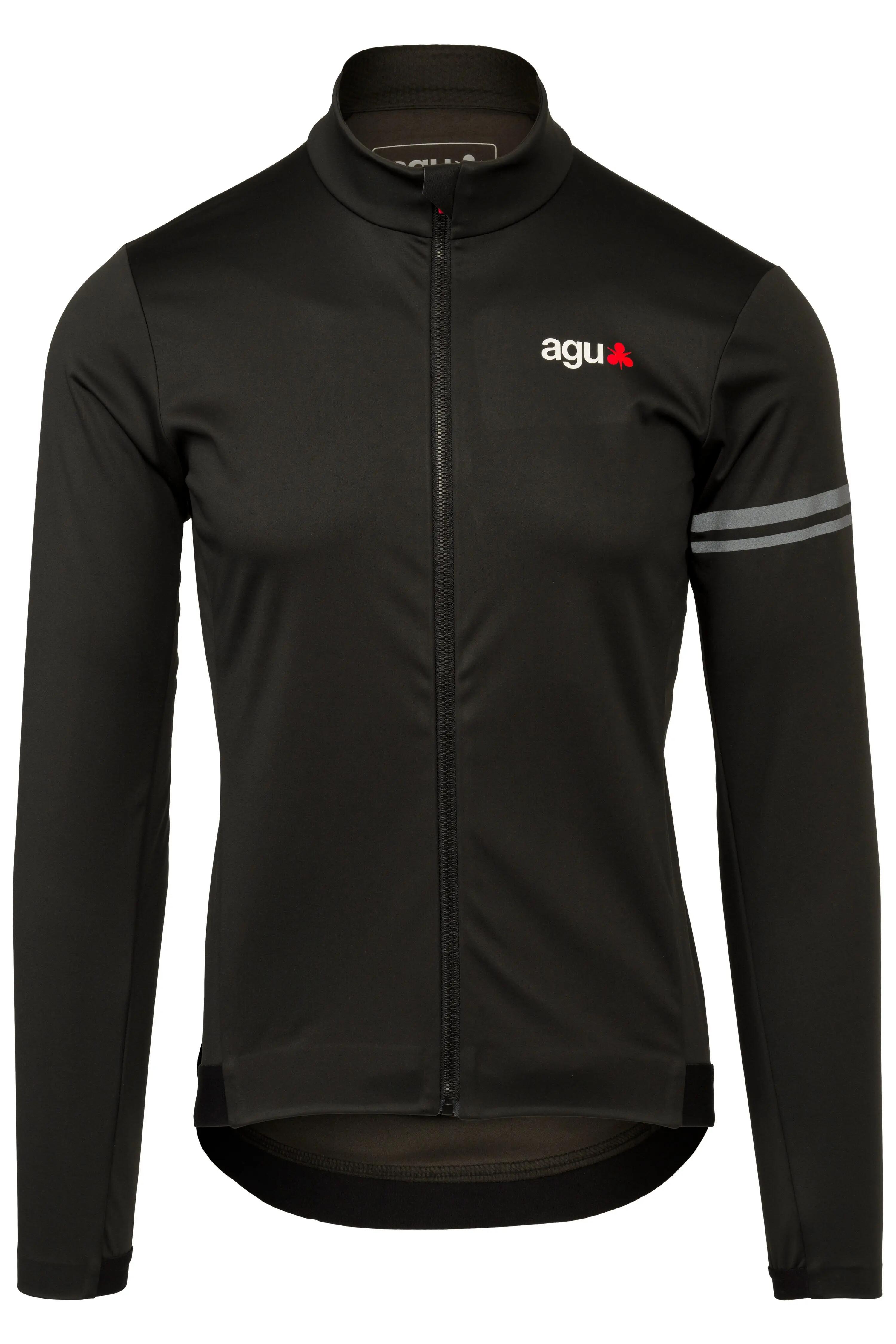 Herren Radsport Winterjacke Performance wasserabweisend schwarz 1/7
