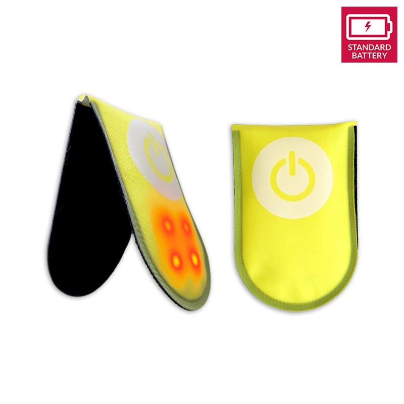 Lot de 2 clips magnétiques LED et 2 bracelets réfléchissants LED