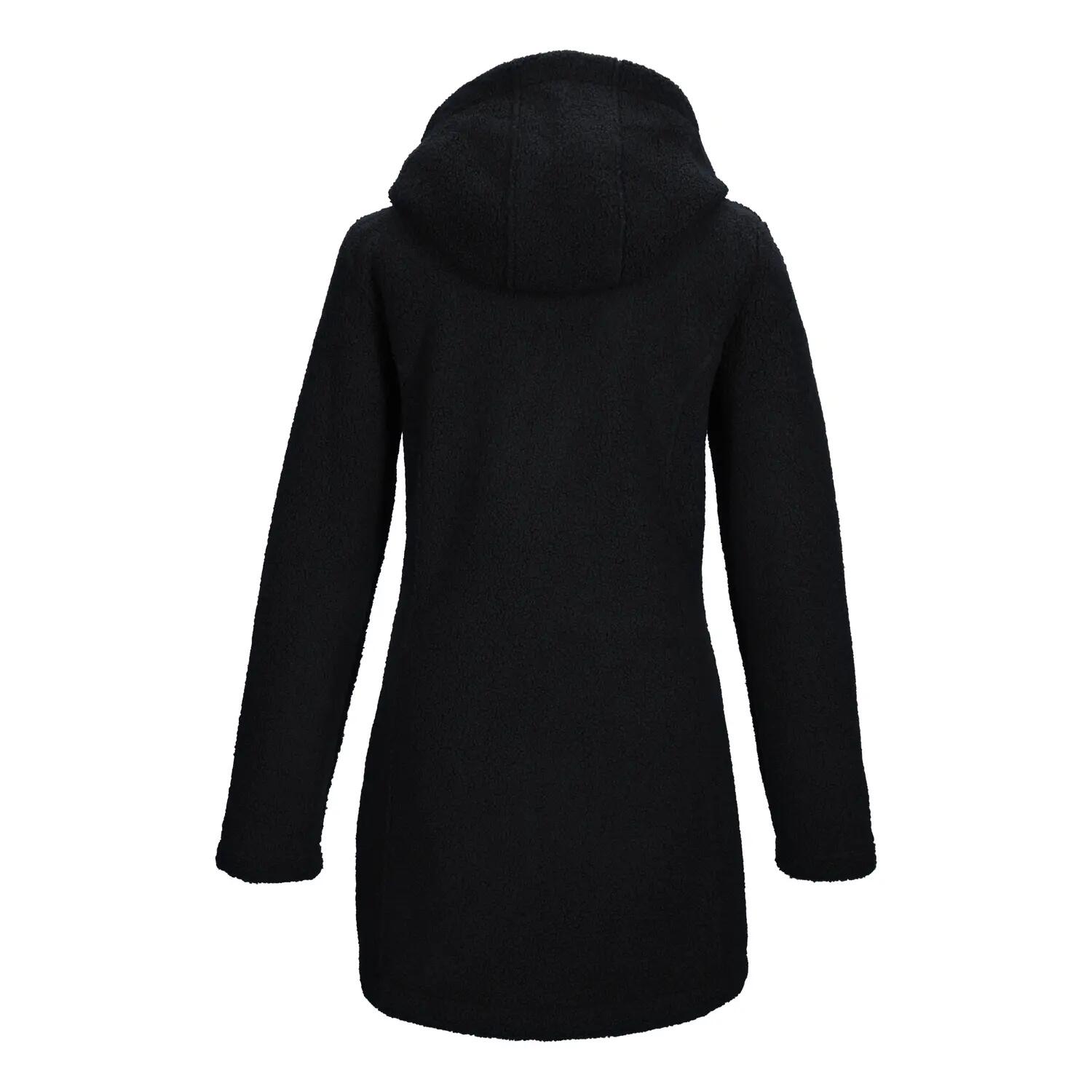 Damen Strickfleeceparka Strickfleeceparka mit Kapuze 2/2