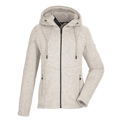 Damen Strickfleecejacke Strickfleecejacke mit Kapuze
