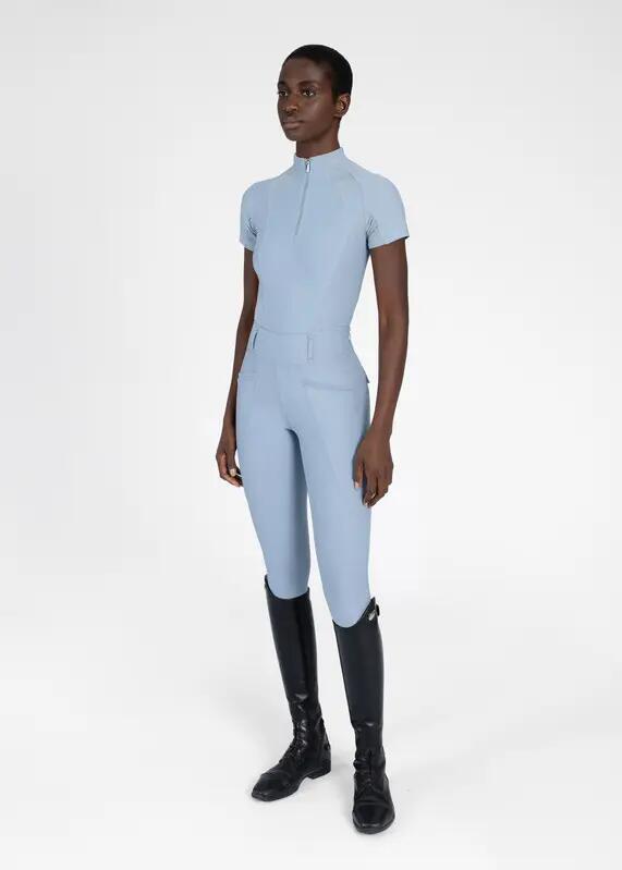 Camiseta Base Manga Corta Mujer Equitación Maximilian Frame Aqua 6/7
