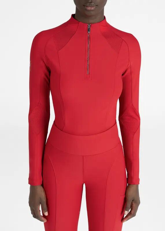 Camiseta Base Manga Larga Mujer Equitación Maximilian Frame Granadina 4/7