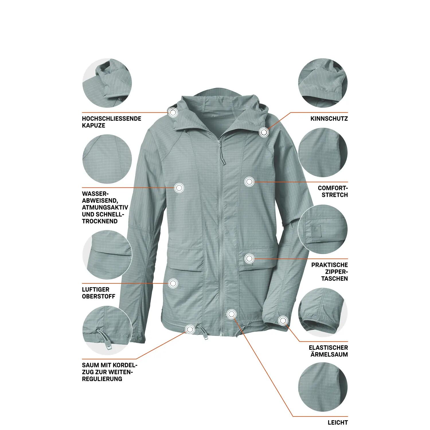 Damen Jacke KOS 166 WMN JCKT 5/6