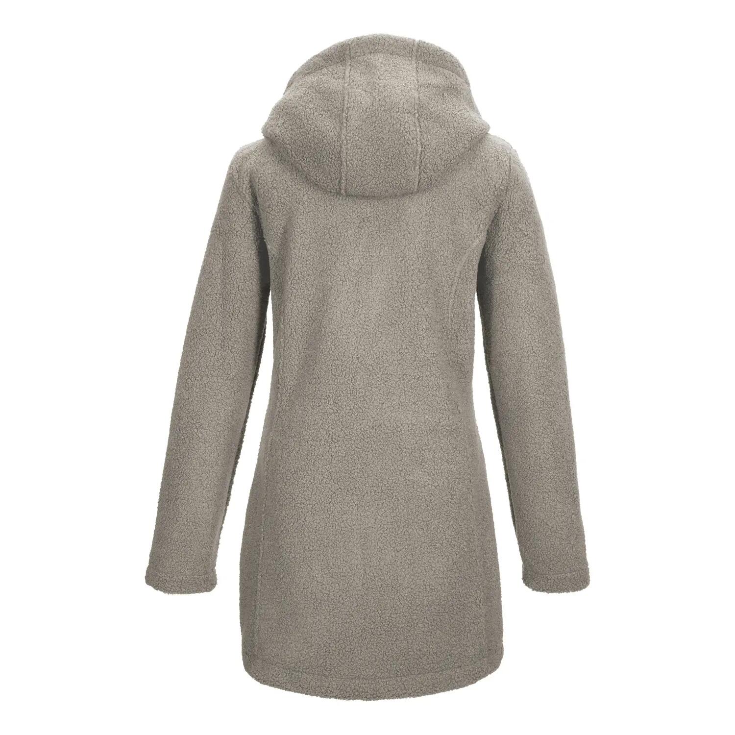 Damen Strickfleeceparka Strickfleeceparka mit Kapuze 2/2