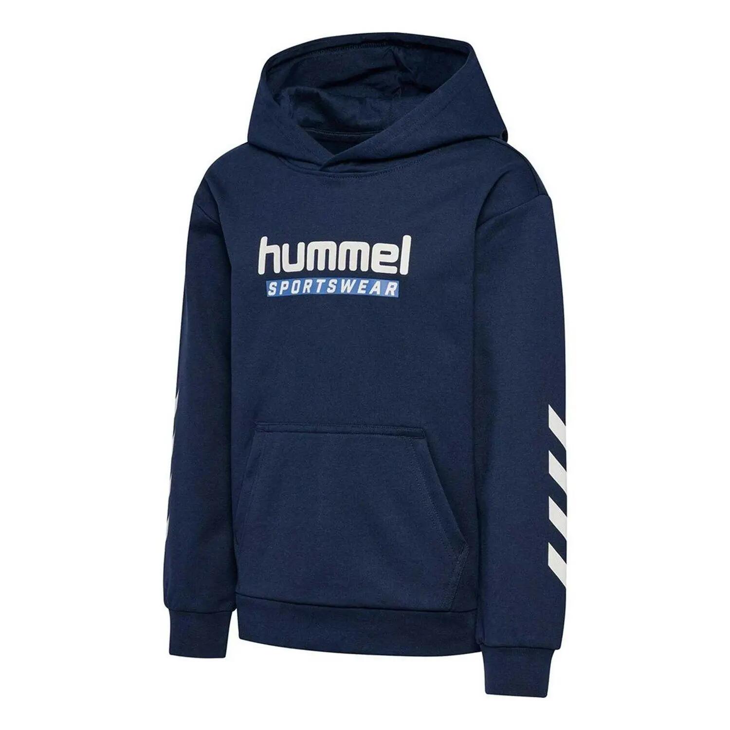 Kapuzenpullover für Kinder Marine/Weiß 3/3