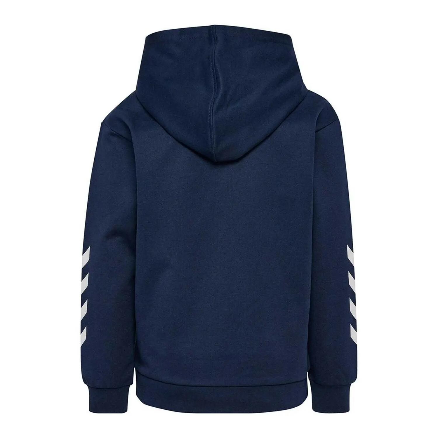 Kapuzenpullover für Kinder Marine/Weiß 2/3