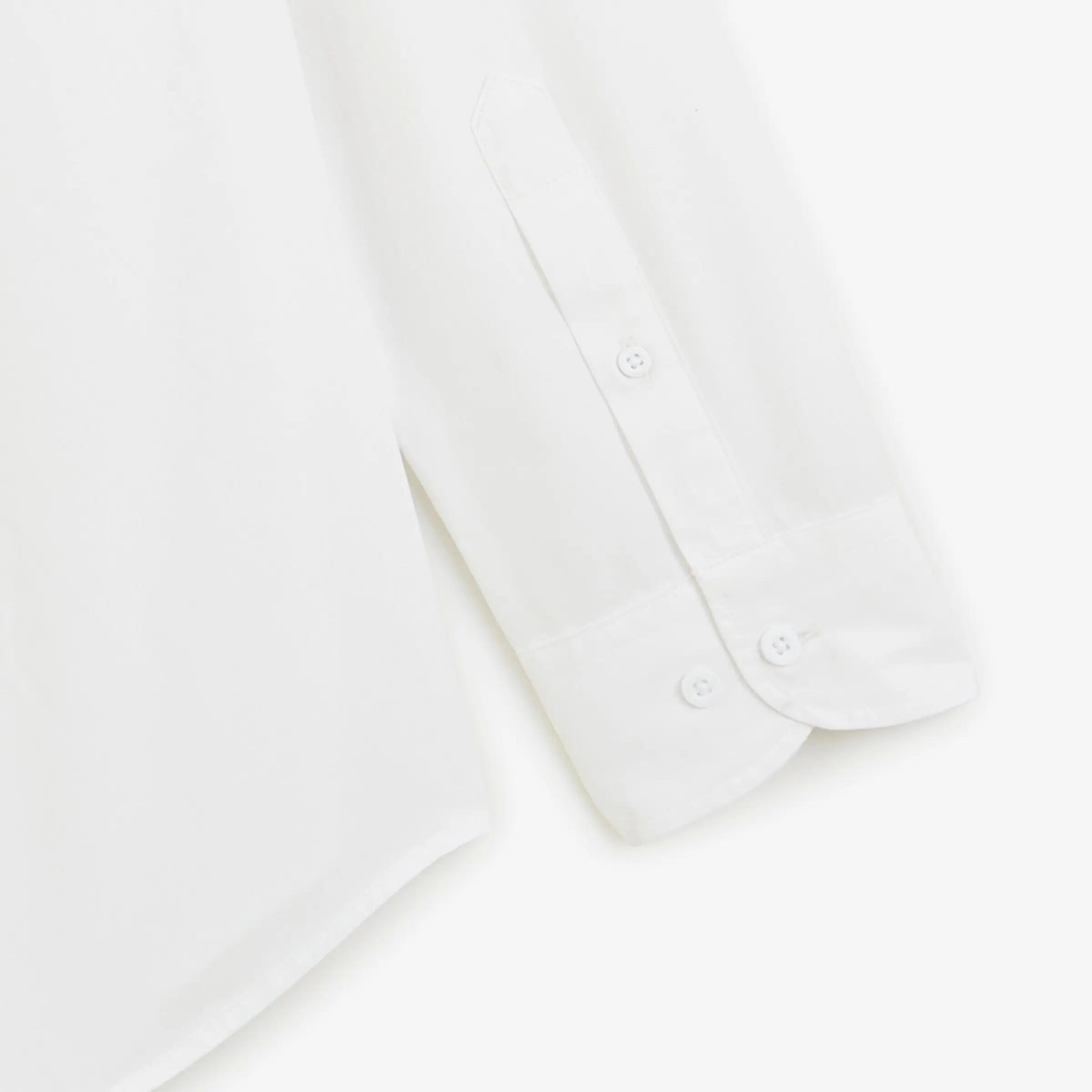 Camisa de manga comprida em popelina de algodão 4/6