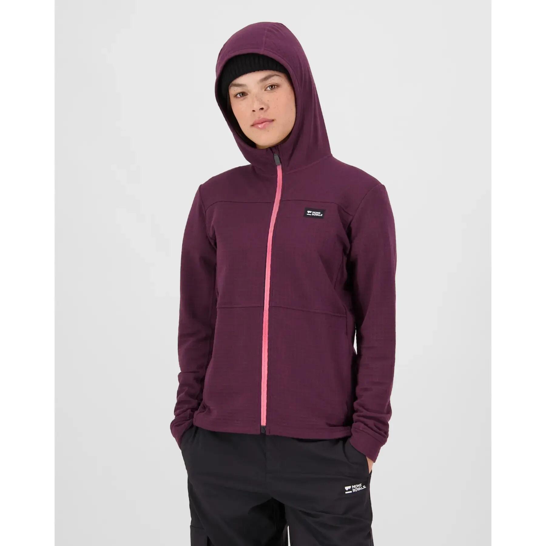 Polaire à capuche femme Mons Royale Offgrid 3/3