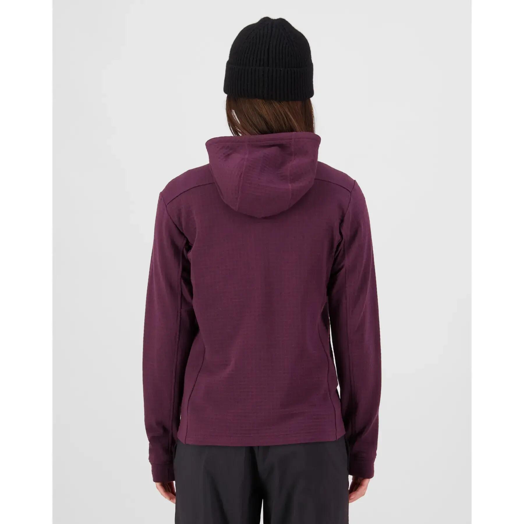 Polaire à capuche femme Mons Royale Offgrid 2/3