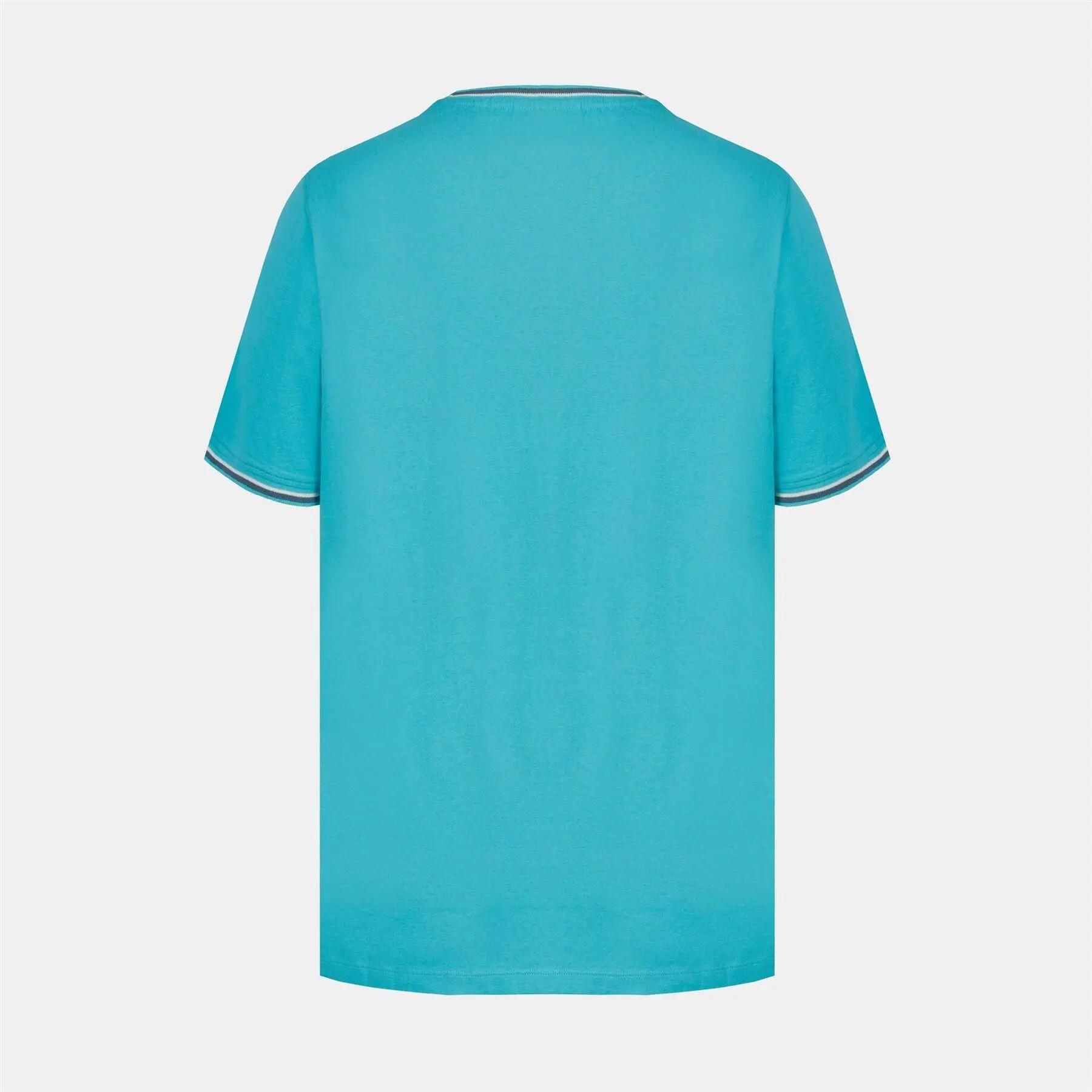 TShirt für , Baumwolle Herren Helles Aquamarin 3/5