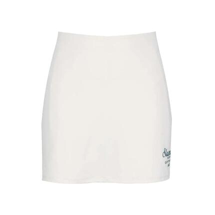 Jupeshort Tennis Motif/style Logo Imprimé Femme (Blanc)