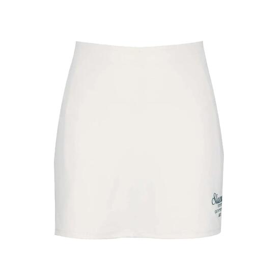 Jupeshort Tennis Motif/style Logo Imprimé Femme (Blanc)