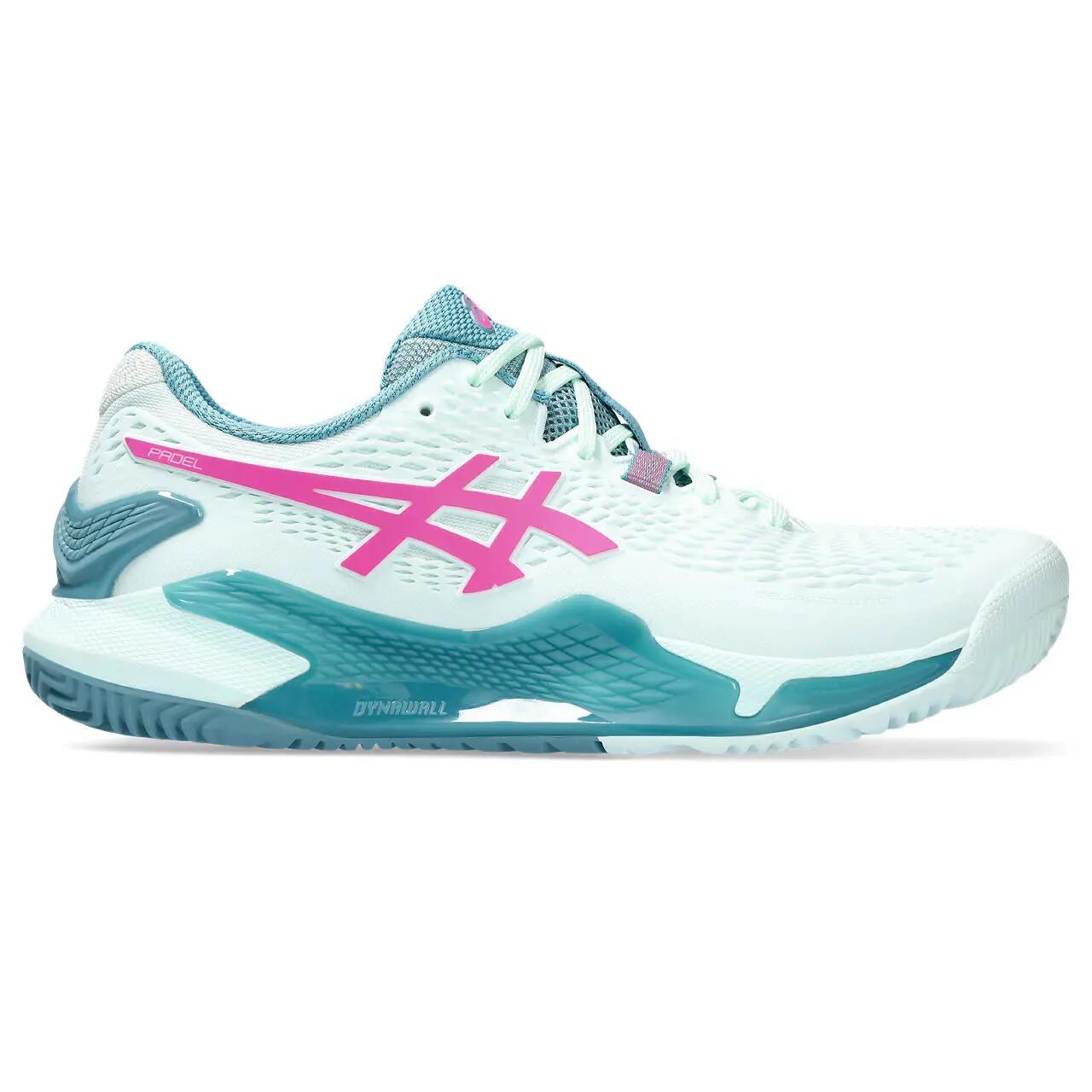 Asics Gel-resolution 9 Padel Blanc Turquoise Femmes 1042a245 400 5/6