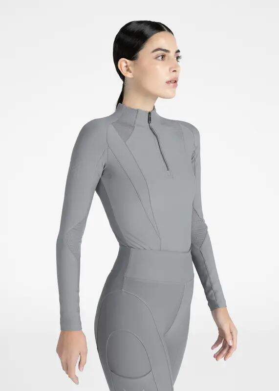 Camiseta Base Manga Larga Mujer Equitación Maximilian Frame Titanio 3/7