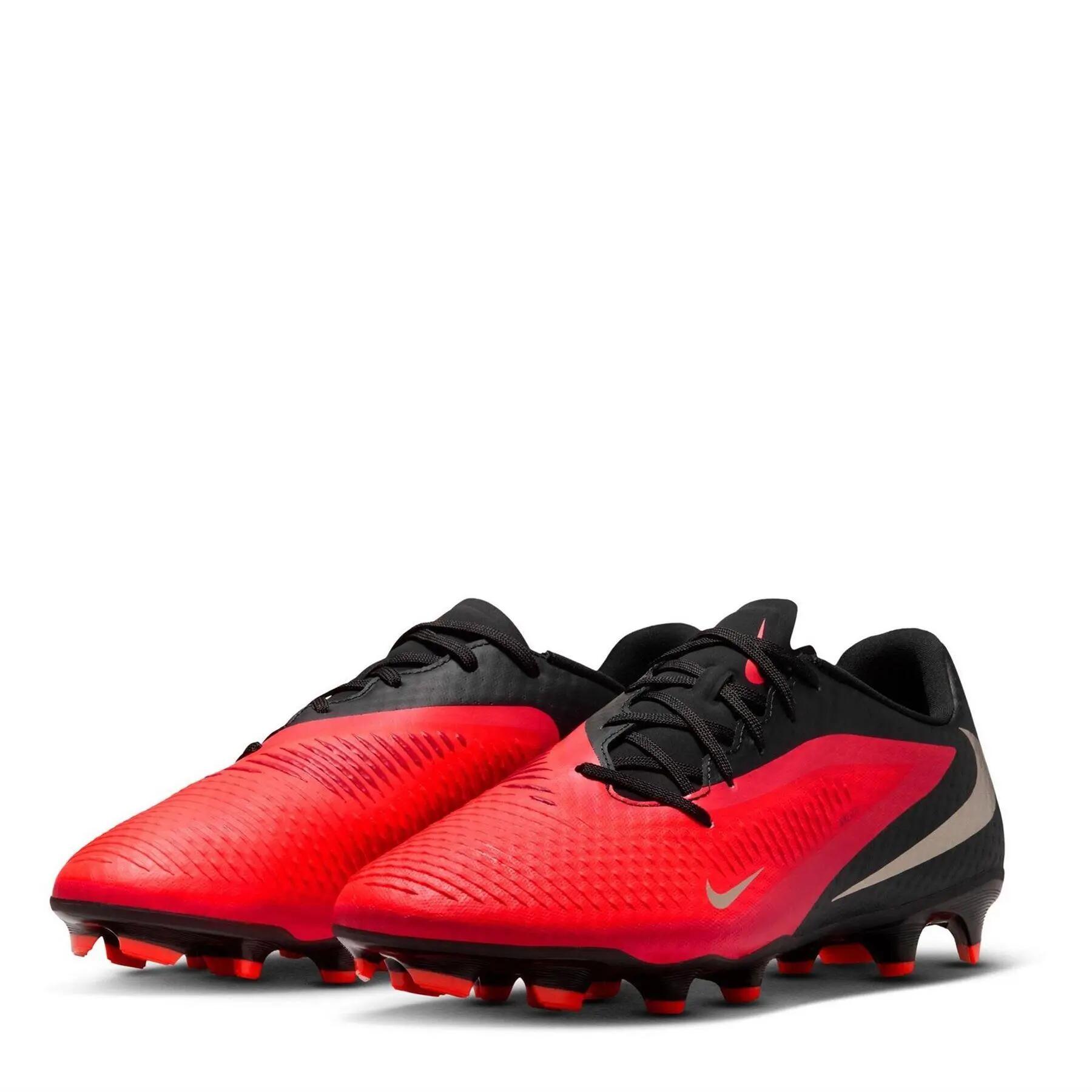 Chaussures De Foot Pour Terrain Ferme ACADEMY Homme (Rouge / Noir) 4/5