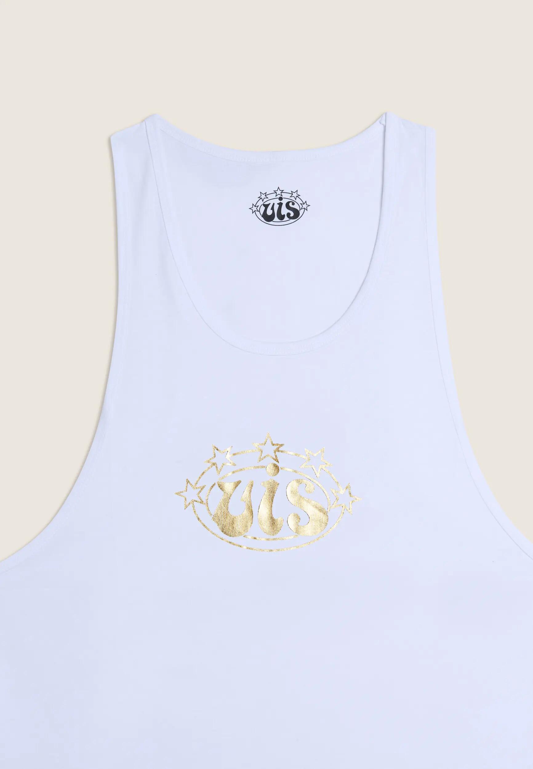 Débardeur pour femmes, coupe classique, en coton, avec logo VIS doré 3/3