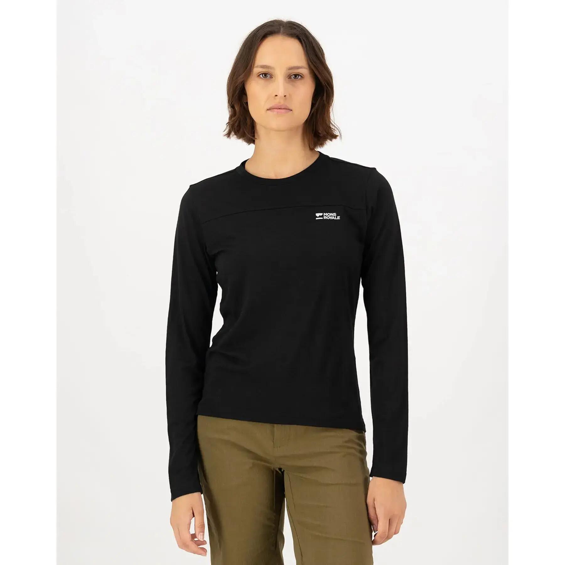 Maillot manches longues femme Mons Royale Diversion Merino 2/4