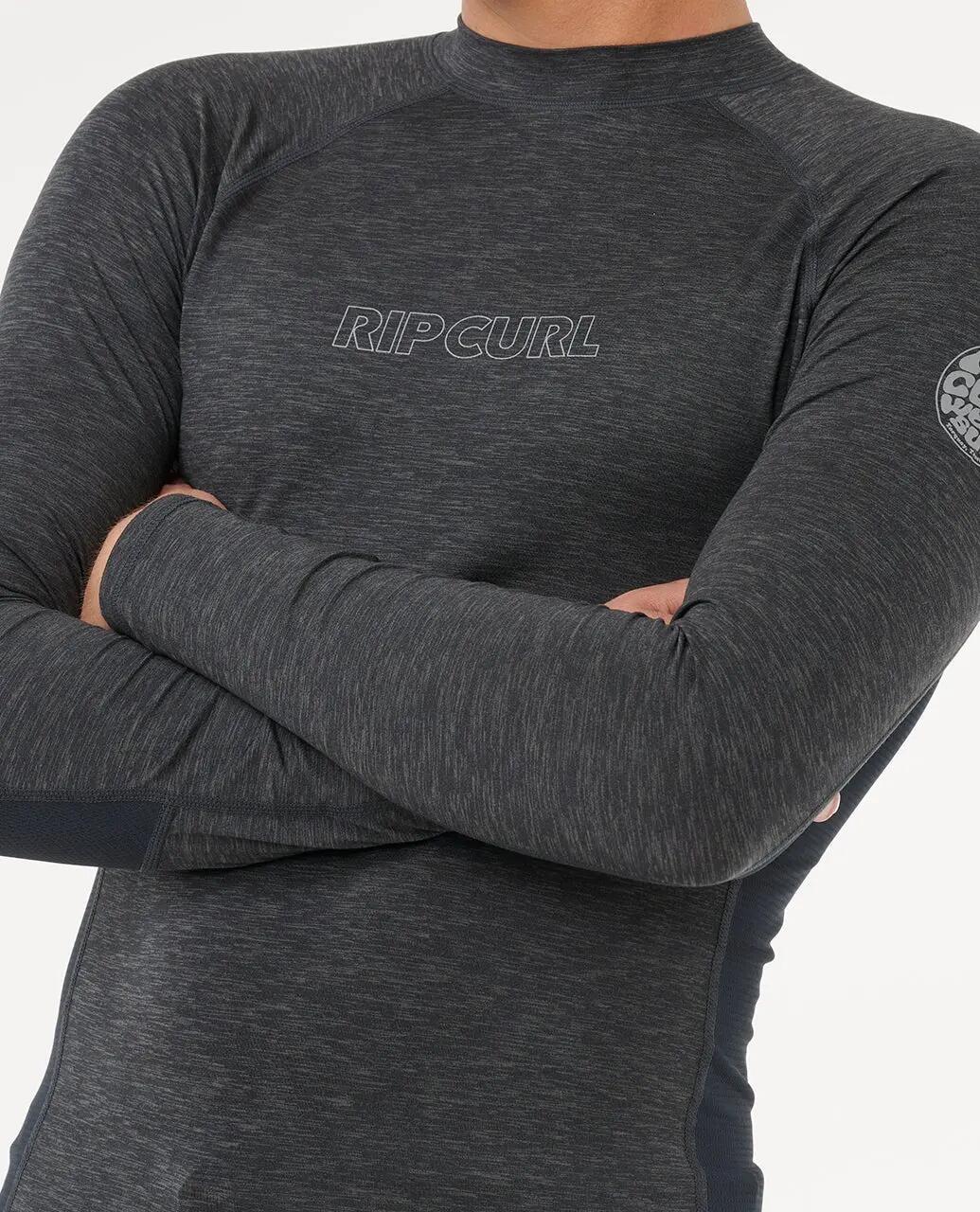 T-shirt anti-UV Homem Dawn Patrol UPF Performance manga comprida - Black Marle 5/6