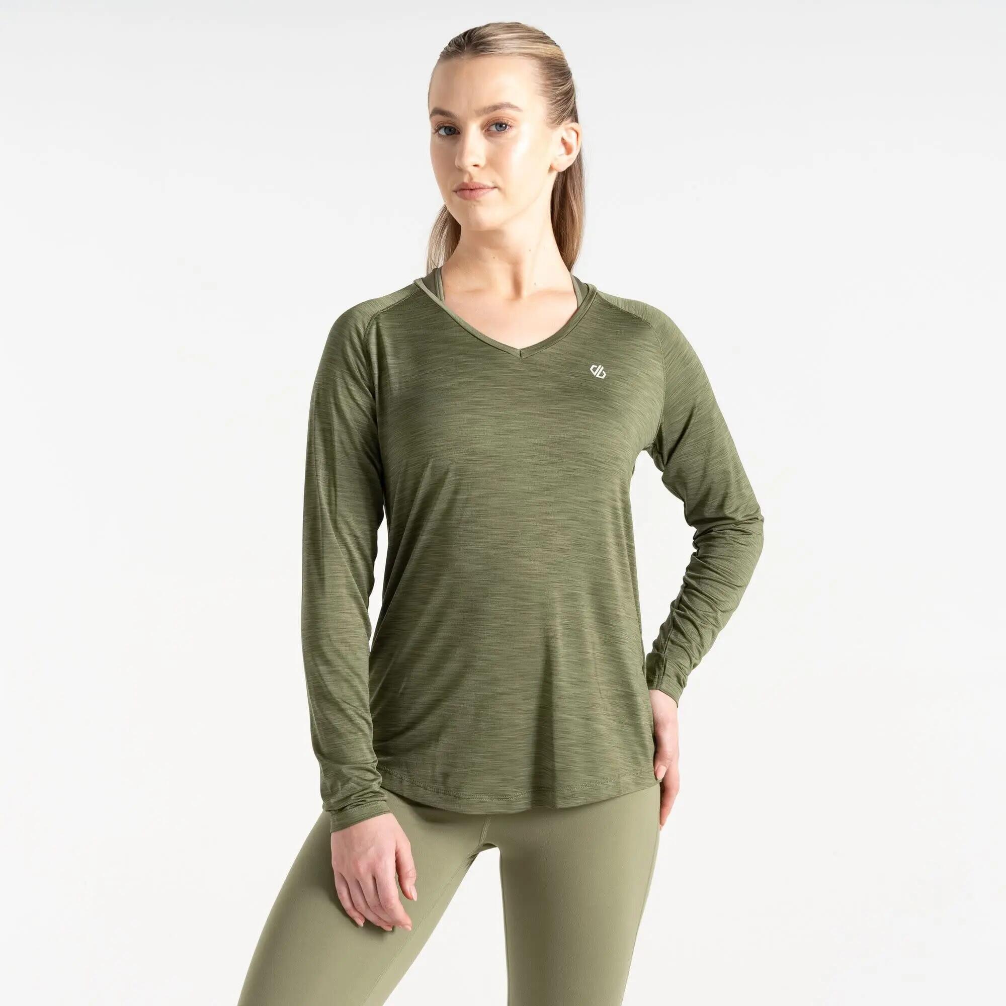Camiseta deportivo hombre Dare2B Discernible Tee LONG - caqui 4/4